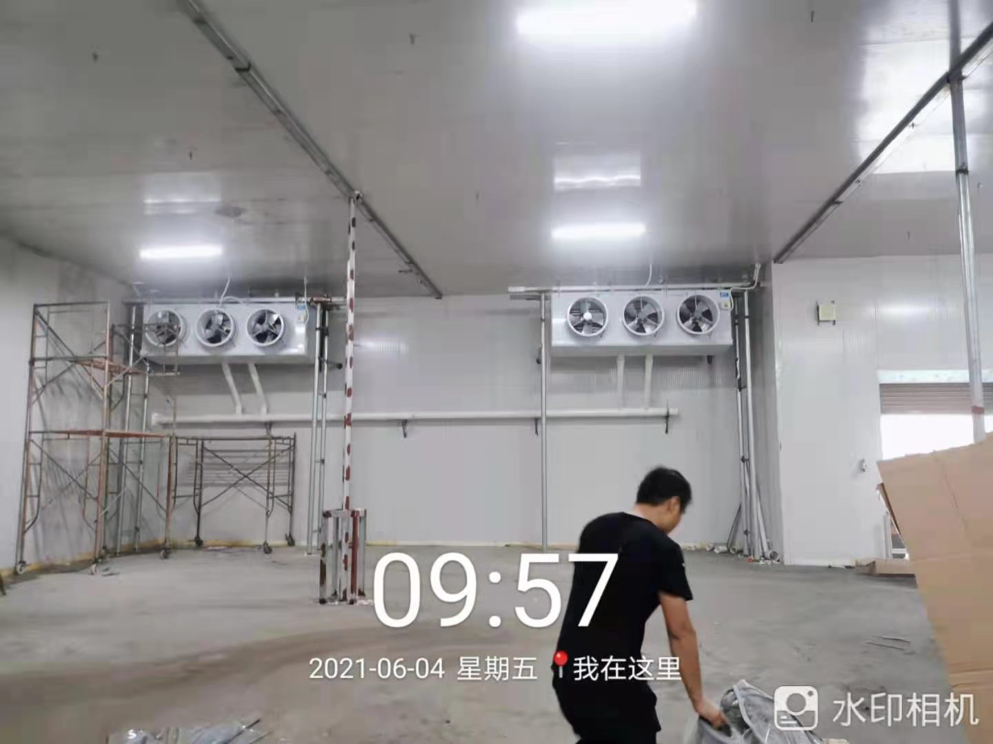 江门开平二期食品冷冻冷库安装